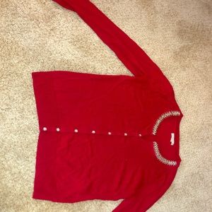 Winter jewel embellished cardigan
